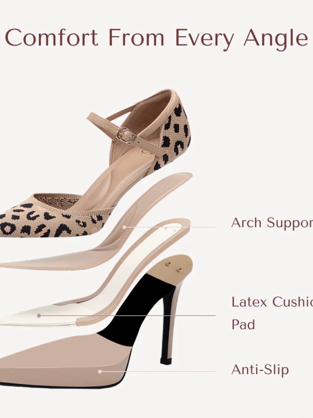 Cosy Island Leopard Print Pumps NEW - Picture 3 of 10